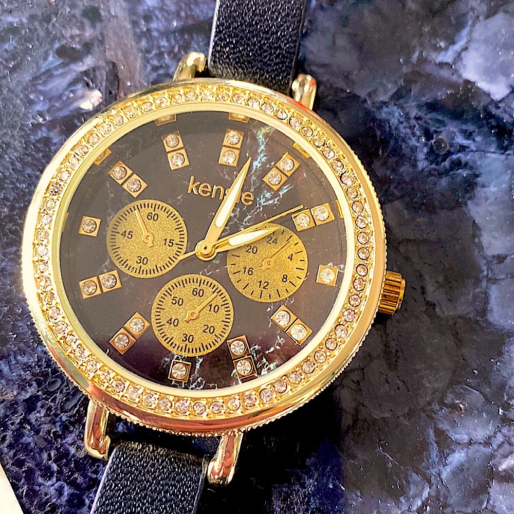 NWT Black and Gold Watch